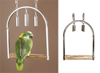 Stainless Steel Swings for Parrots - Caitec Paradise Toys