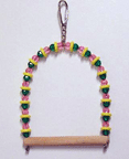 Rings and Beads Cockatiel Bird Swing by Bird House Toys