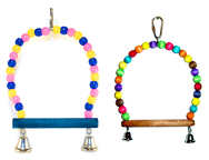 Plastic Bead Bird Swings by A Bird Toy