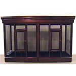 Deluxe Polished Wood Flight Cage by Bird Cage Design