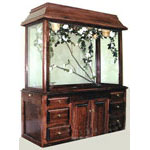 Cabinet Style Baby Grand Furniture Wood Small Bird Aviary by Aviariums 