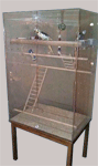 Acrylic Bird Cage with table stand - 30" x 24" x 60"  Ebay Seller Miketracy8