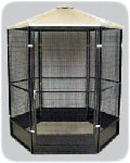 8' Indoor Bird Aviary Cage Built to Order by Cheek's Custom Cages