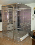 Indoor Aviary for Parrots - Stainless Steel by Bennett Imps 