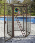 Outdoor Aviary Cages - 5' Designer Cage Hexagon Cages by Design