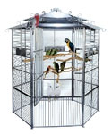  Parrot Aviary Euro Style 6' - #605 Stainless Steel by Kings Cages