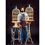 Brass Bird Cages 17" dia. x 70" tall  #1F Standard Cage by James J Durant 3K