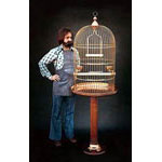 Brass Bird Cage 26” dia. x 81” tall Item #9C Mfg James J Durant $4600