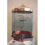 Copper Hanging Octagon Cage by Cheek's Custom Cages