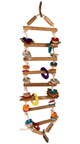 Bamboozlers Parrot Rope Ladder and Bird Toy 28" Long by Planet Pleasures