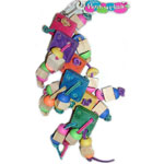 Birdy Squiggles Hanging Diamond Ladder by Pink Parrot