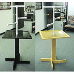 Black and Tan Bird Perch Stands by Pennzoni Display Co.