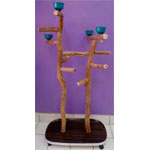 Busy Bird Medium Floor Stand for Parrots 21 x 34 x 44 by Tambo Pet Products