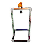 Painted PVC Bird Stand