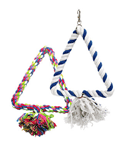 Triangle Cotton Rope Bird Swings by A&E Cages Happy Beaks