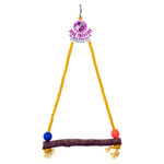 Wood Perch Swing by Pink Parrot
