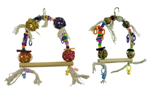 Munchie Parrot Cage Swings - Beady Baby Bird Toys