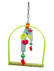 Large Acrylic Parrot Swing and Mobile by Happy Bird Toys