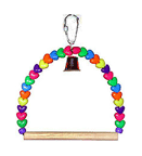 Heart Bead Swing with Bell for Birds by Super Bird Creations SBC 338