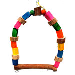 Dragon Wood Parrot Swing by Happy Bird Toys