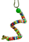 Mini Spiral Bird Swing and Millet Holder 6" by Wee Bird Toys