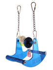 Acrylic See-Saw Bird Swing with Cement Grooming Perches by Penn Plax