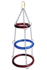 3-Tier Hanging Acrylic Bird Swing and Bird Toy from A & E Cages Happy Beaks