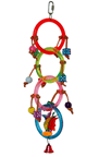 Acrylic Four-Hoop Strand Parakeet Swing #K322 by Kings Cages