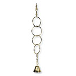 Living World 5 Metal Rings Budgie Swing with Bell