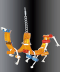 Spiral Acrylic Bird Swing by Caitec Paradise Toys