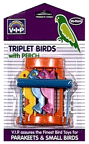 Triplet Birds with Perch for Parakeets by Vo Toys