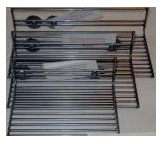 Stainless Steel Side Mount Platform-Shelf Rest for Birds 10" x 5" ID EHSR2