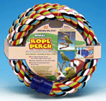 Cotton Rope Parrot Perches Swings and Spiral by Penn Plax
