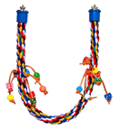 Rope Perches with Play Toys for Birds by King's Cages