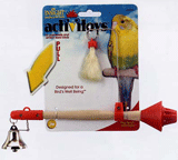Insight Activitoy Play Perch with Rope and Bell for Small Birds by JW Pet