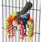 Natural Perch with Colored Play Rope by Trixie
