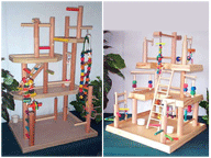 Table Top Parrot Gyms by Bird Gyms R Us