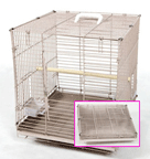 White Folding Cage Bird Carrier Travel Cage by A E Cages
