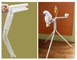 Portable Travel Trigym Bird Stand by Rose's Pet