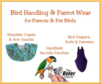 Bird Diapers, Shoulder Capes, Handling Perches, Parrot Harnesses